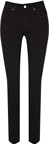 Karen Millen Capri Jean in Black - Lyst