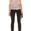 Karen Millen Capri Jean in Black - Lyst