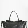 Valentino Rockstud So Noir Leather Shopper in Black - Lyst