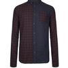 Allsaints Chaplain Shirt in Blue for Men (ink/oxblood check) - Lyst