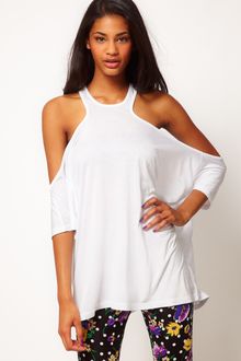 ASOS Collection Asos Top with Extreme Cut Out Shoulder - Lyst