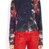Balmain Printed Cotton Jersey Tshirt in Blue (multicolored) - Lyst