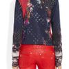 Balmain Printed Cotton Jersey Tshirt in Blue (multicolored) - Lyst