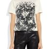 Balmain Printed Cotton Jersey Tshirt in Beige (white) - Lyst