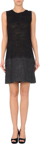 D&g Short Dress in Black - Lyst