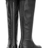 Gucci Leather Knee Boots in Black - Lyst