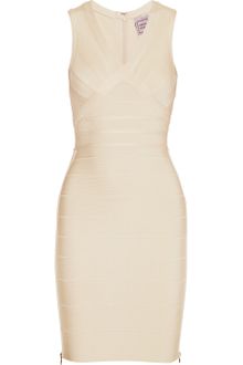 Hervé Léger Zipembellished Bandage Dress - Lyst