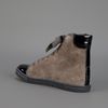 Lanvin Contrast Panel Hitop in Brown - Lyst