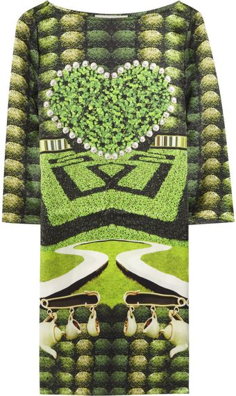 Mary Katrantzou Printed Silk Dress - Lyst