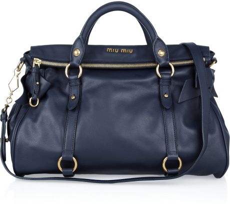 miu miu navy blue bag