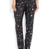 Stella Mccartney Christine Tapered Printed Silk Pants in Blue (midnight) - Lyst