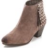 Ash Nevada Studded Bootie in Beige - Lyst