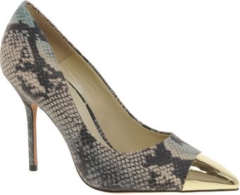 Asos Pluto Pointed High Heels with Metal Toe Cap - Lyst