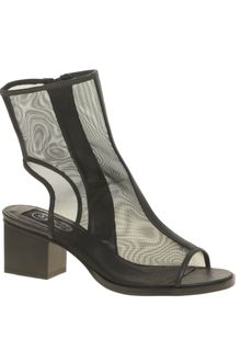 Cheap Monday Kloss Net Peep Toe Boots - Lyst