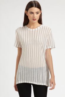Christopher Kane Pinstripe Tee - Lyst