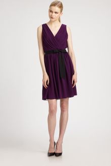 DKNY Sleeveless Vneck Dress - Lyst