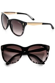 Jimmy Choo Plastic Metal Catseye Sunglasses - Lyst