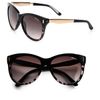 Jimmy Choo Plastic Metal Catseye Sunglasses in Black - Lyst