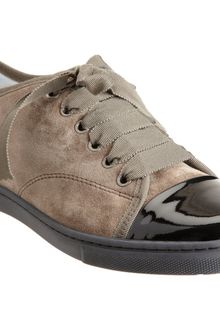 Lanvin Cap Toe Low Top Sneaker - Lyst