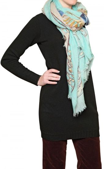 Laura G Printed Scarf - Lyst