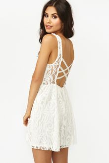 Nasty Gal Layla Lace Dress White - Lyst