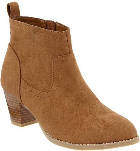 Old Navy Fauxsuede Ankle Boots in Brown