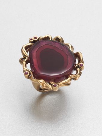 Oscar de la Renta Ruffle Ring - Lyst