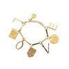 Stella Mccartney Monogram Bracelet in Gold - Lyst