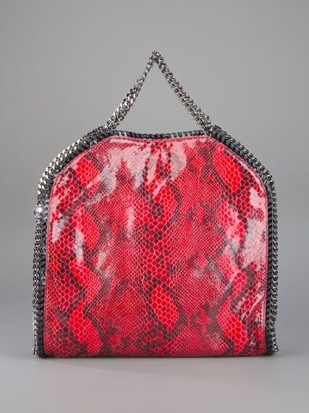 Stella Mccartney Falabella Tote in Animal (red) - Lyst