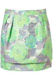 Topshop  Jacquard Layer Skirt - Lyst