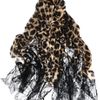 Valentino Jaguarprint Cashmere and Lace Scarf in Animal (jaguar) - Lyst