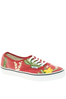 Vans Authentic Slim Hawaiian Print Lace Up Sneakers - Lyst