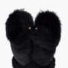 Alexander Mcqueen Black Lamb Fur Ankle Boots in Black - Lyst