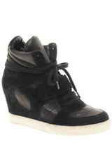 Ash Cool Suede Wedge Trainers