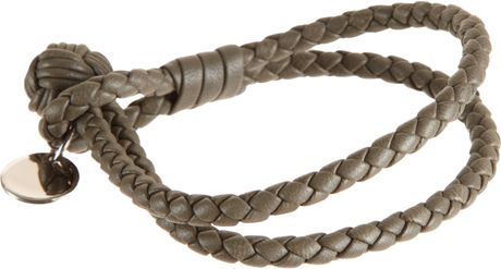 Bottega Veneta Intrecciato Double Bracelet in Gray for Men (grey) - Lyst