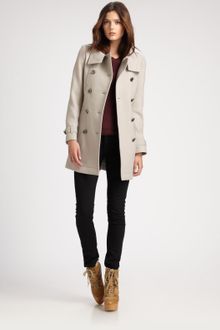 Burberry Brit Wool Coat - Lyst
