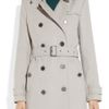 Burberry Brit Doublebreasted Woolblend Trench Coat in Gray - Lyst