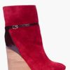 Chloé Burgundy Suede Wedge Boots in Red (burgundy) - Lyst