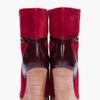Chloé Burgundy Suede Wedge Boots in Red (burgundy) - Lyst