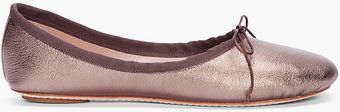 Chloé Silver Grey Ballet Flats - Lyst