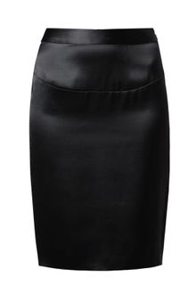 Co. Structured Silk Pencil Skirt - Lyst