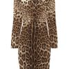 Dolce & Gabbana Leopardprint Crepe Dress in Animal (leopard) - Lyst