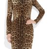Dolce & Gabbana Leopardprint Crepe Dress in Animal (leopard) - Lyst