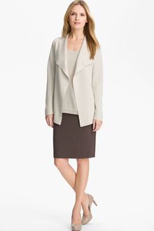 Eileen Fisher Long Silk Crêpe De Chine Tank - Lyst