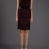 Emilio Pucci Scallop Trimmed Lace Dress in Red (purple) - Lyst