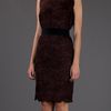 Emilio Pucci Scallop Trimmed Lace Dress in Red (purple) - Lyst