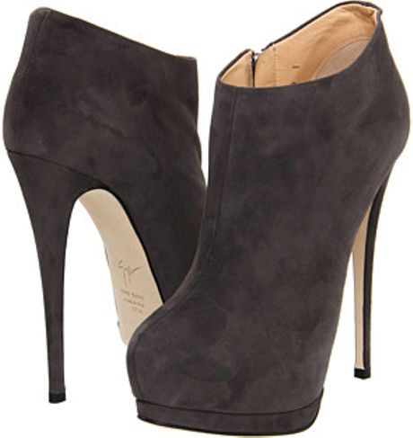 Giuseppe Zanotti Suede Boots  in Gray (c) - Lyst