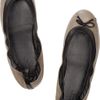 Gucci Leather Ballet Flats in Gray (mushroom) - Lyst