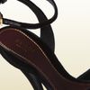 Gucci Rose Opentoe High Heel Velvet Sandal in Black (rose) - Lyst