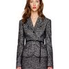 Michael Kors Herringbone Jacket in Black - Lyst
